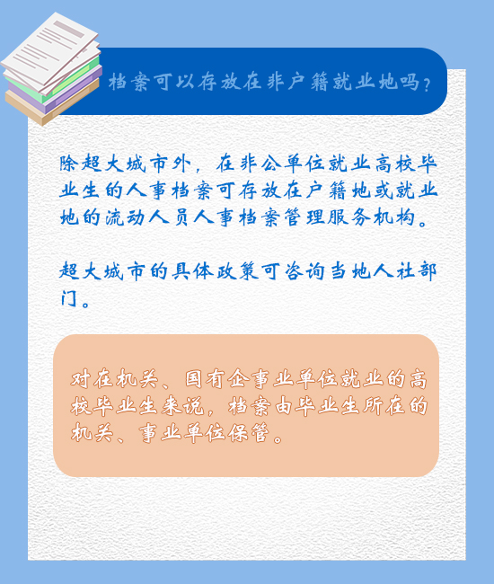 【注意】@所有毕业生，你的档案该存了！